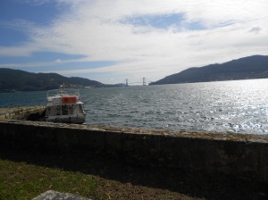 Puente de Rande desde la Illa de San Simón